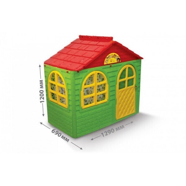 

Детский домик с шторками Doloni toys зеленый