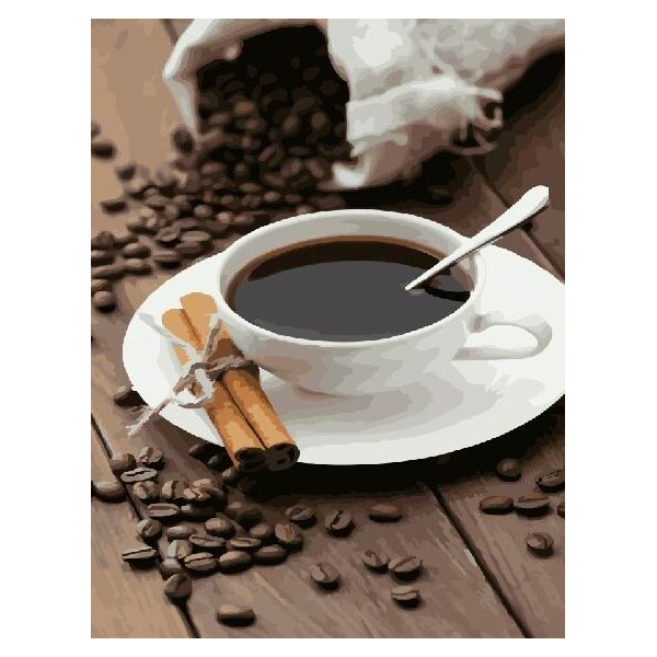 

Картина по номерам (BK-GX22641) Кофе с корицей, 40 х 50 см, Brushme