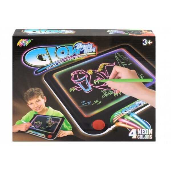 

Детская 3D доска для рисования GLOW (цветная с световым эффектом) 30*24,5*4,5 см