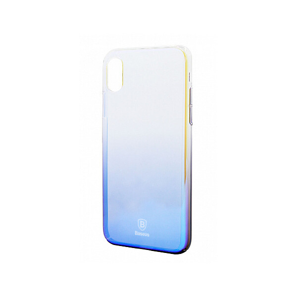 

Панель Baseus Glaze Case для Apple iPhone X/Xs Transparent Blue (WIAPIPHX-GC01)