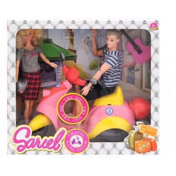 

Игровой набор Sariel Doll кукла Sariel и Кеn на музыкальном скутере