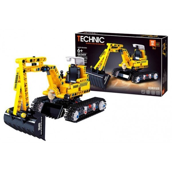 

Детский развивающий конструктор QL0409, Technic, Экскаватор
