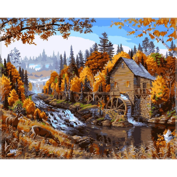 

Картина по номерам DIY Babylon Дом в лесу 40 х 50 см (VP143) (108833)