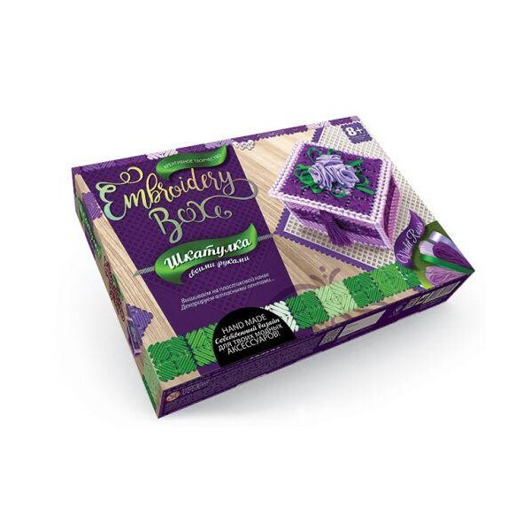 

Набор для творчества ";Шкатулка Embroidery Box: Violet Roses"; EMB-01-03