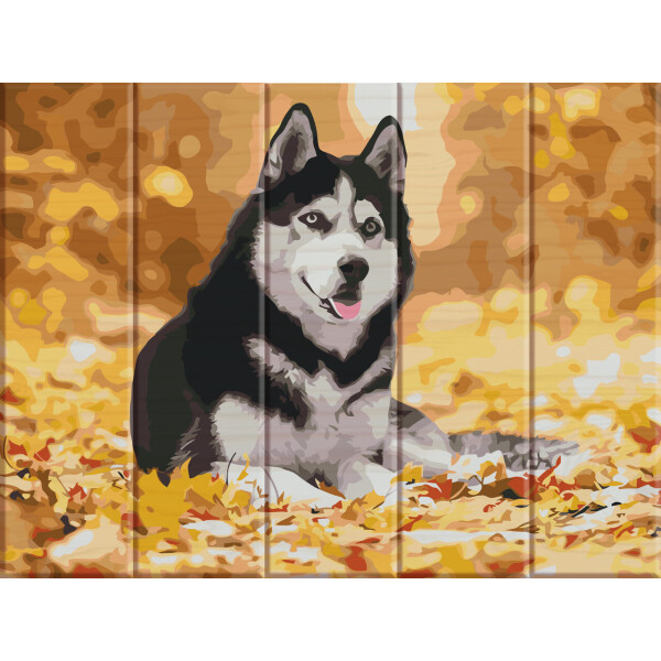 

Картина по номерам ArtStory Хаски (ASW012) 30 х 40 см. На дереве (183246)