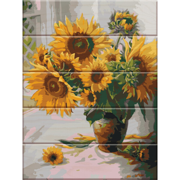 

Картина по номерам ArtStory Подсолнухи (ASW009) 30 х 40 см. На дереве (183243)