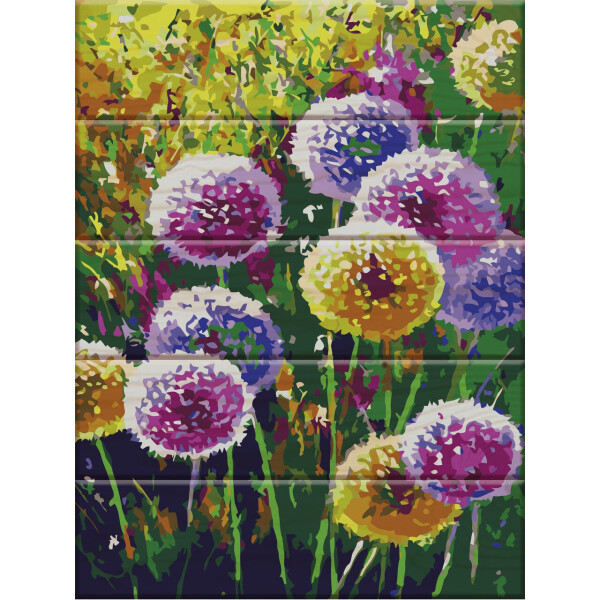 

Картина по номерам ArtStory Радужные одуванчики (ASW007) 30 х 40 см. На дереве (183241)