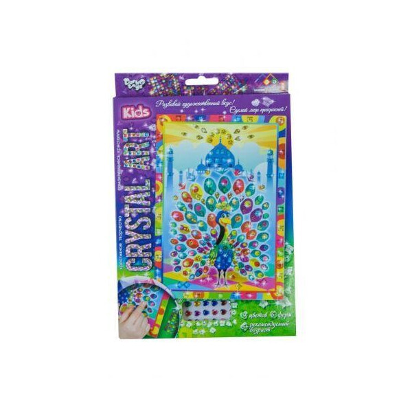 

Набор креативного творчества ";CRYSTAL ART KIDS: Павлин"; CArt-01-06