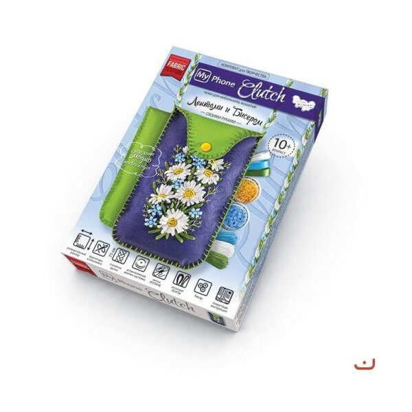 

Комплект для творчества, чехлы с вышивкой лентами, ";My Phone Clutch"; МРСL-01-01