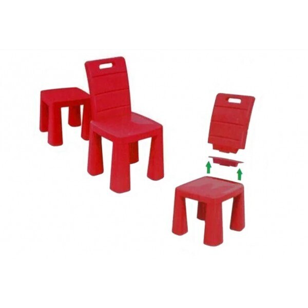 

Детский стульчик трансформер DOLONI TOYS, стул-табурет красный