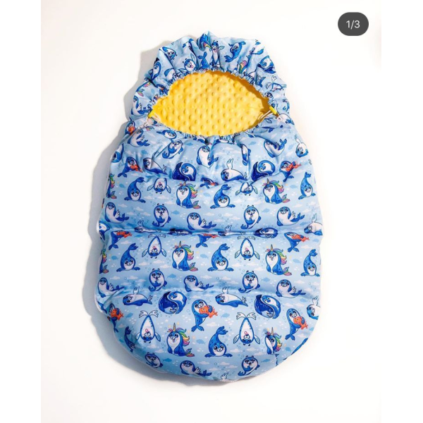 

Зимний пуховой конверт Гнездышко в коляску RoyalBaby premium Seal yellow (MNA31EC121276)