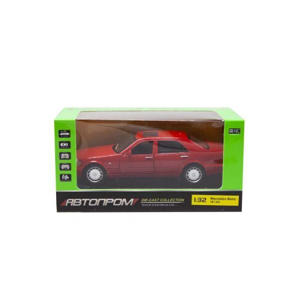 

Машинка ";Mercedes W140"; из серии ";Автопром"; (красная) 32014