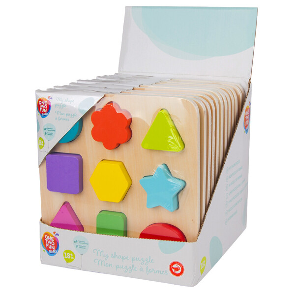

Пазлы деревянные One Two Fun 879400, 9 элементов, в ассортименте