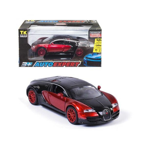 

Машинка металлическая ";Bugatti";, красная 52955