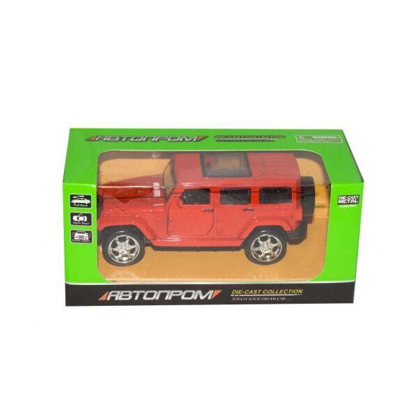 

Машинка ";Jeep Wrangler"; из серии ";Автопром"; (красная) 7798
