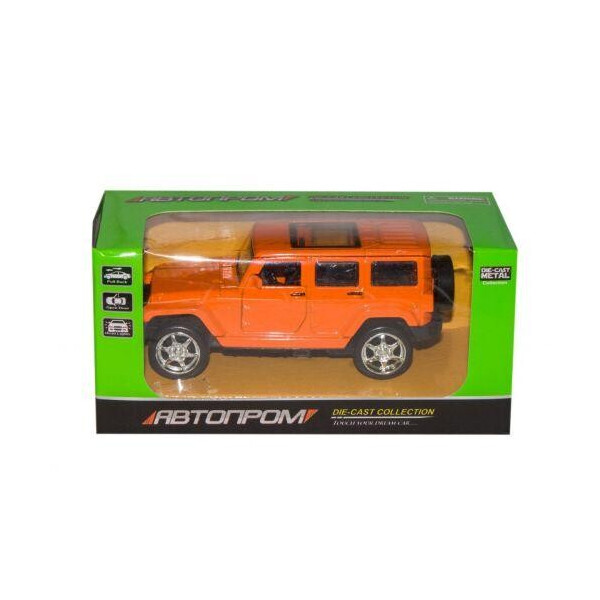 

Машинка ";Jeep Wrangler"; из серии ";Автопром"; (оранжевая) 7798