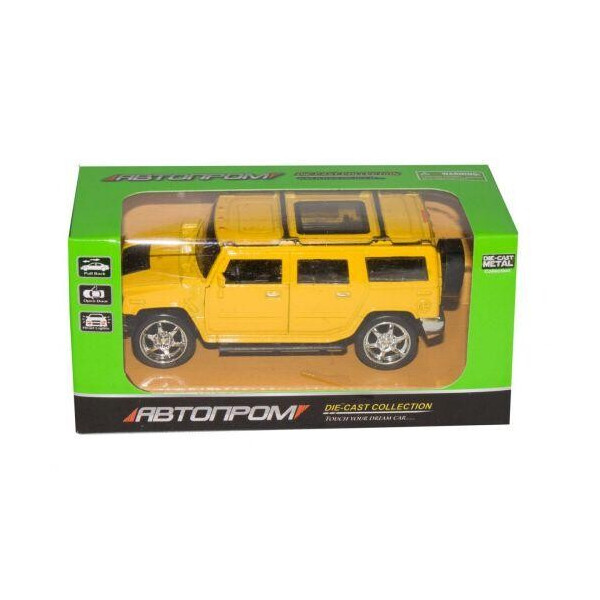 

Машинка ";Hummer H2"; из серии ";Автопром"; (желтая) 7798