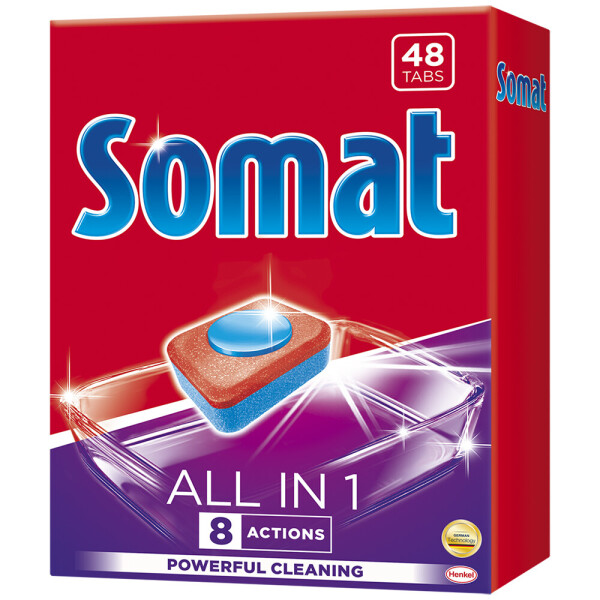 

Таблетки для посудомоечных машин Somat All in One, 48 шт.