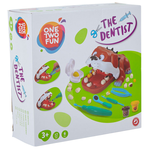 

Игровой набор для лепки One Two Fun The Dentist, 4 шт.