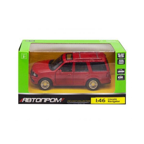 

Машинка ";Lincoln Navigator"; из серии ";Автопром";, красный 4309