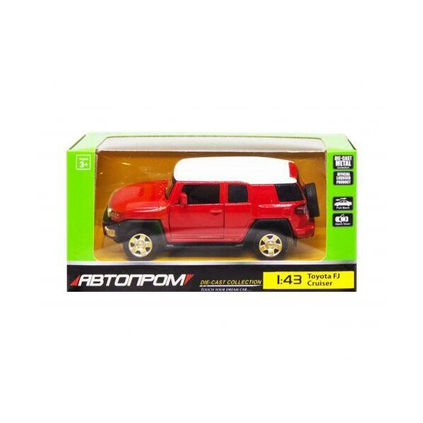 

Машинка ";Toyota FJ Cruiser"; из серии ";Автопром";, красный 4305
