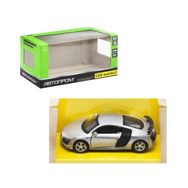 

Машинка ";Audi R8 GT"; из серии ";Автопром";, серый 4319
