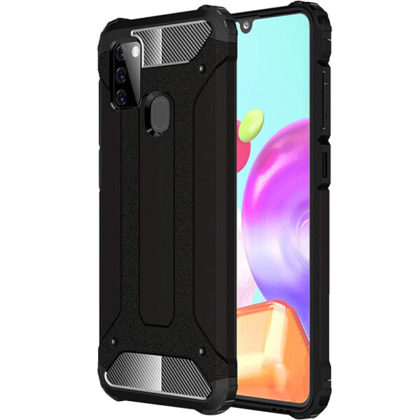

Бронированный противоударный TPU+PC чехол Immortal для Samsung Galaxy A21s Черный (2370620)