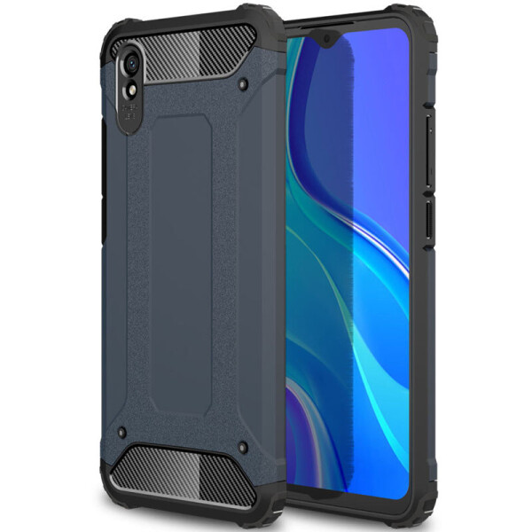 

Бронированный противоударный TPU+PC чехол Immortal для Xiaomi Redmi 9A Серый / Metal slate (2271481)