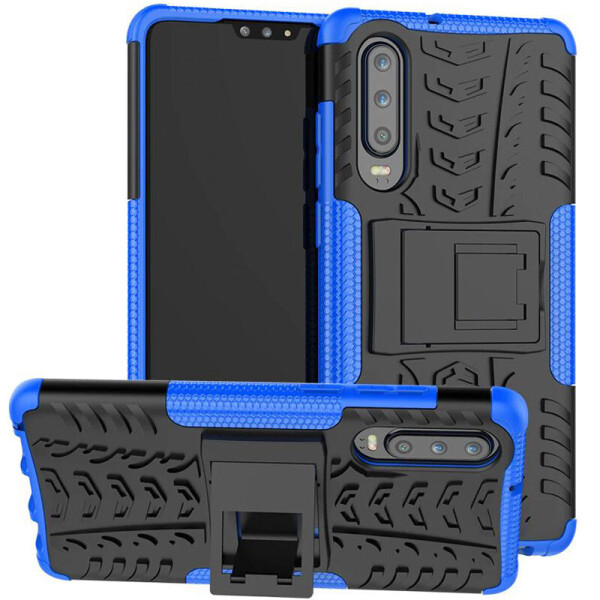 

Противоударный двухслойный чехол Shield для Huawei P30 Синий (6966531)
