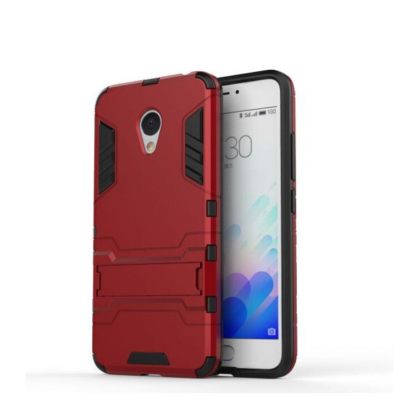 

Ударопрочный чехол-подставка Transformer для Meizu M3 / M3 mini / M3s с мощной защитой корпуса Красный / Dante Red (7969635)