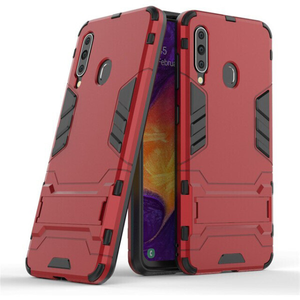 

Ударопрочный чехол-подставка Transformer для Samsung Galaxy A60 (A606F) с мощной защитой корпуса Красный / Dante Red (4886340)
