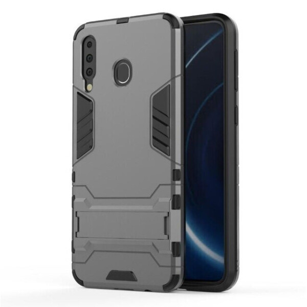 

Ударопрочный чехол-подставка Transformer для Samsung Galaxy M30 с мощной защитой корпуса Металл / Gun Metal (1888451)