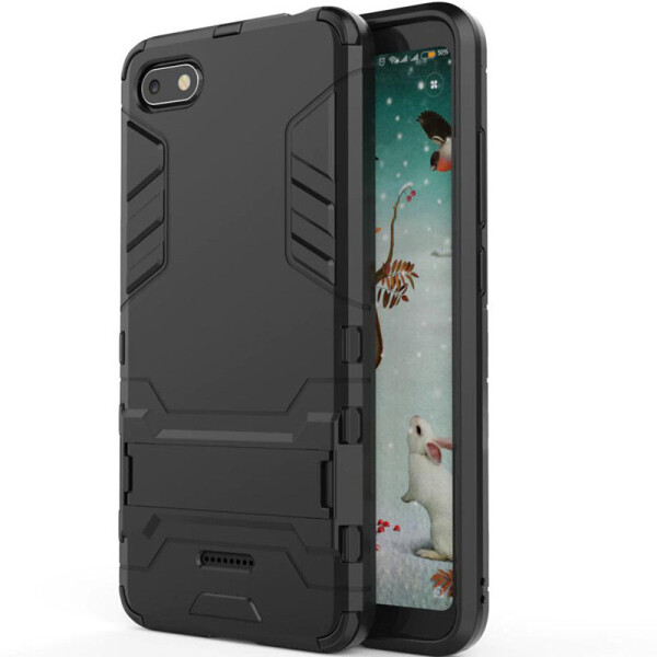 

Ударопрочный чехол-подставка Transformer для Xiaomi Redmi 6A с мощной защитой корпуса Черный / Soul Black (9501124)