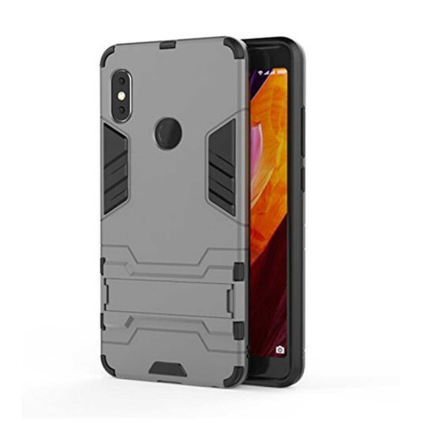 

Ударопрочный чехол-подставка Transformer для Xiaomi Redmi Note 5 Pro / Note 5 (DC) с защитой корпуса Металл / Gun Metal (8471737)