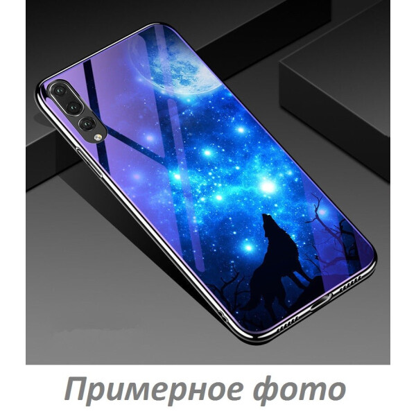 

TPU+Glass чехол Fantasy с глянцевыми торцами для Huawei Honor 8X Max Лунная ночь (7866227)
