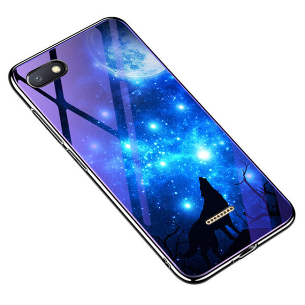 

TPU+Glass чехол Fantasy с глянцевыми торцами для Xiaomi Redmi 6A Лунная ночь (9523403)