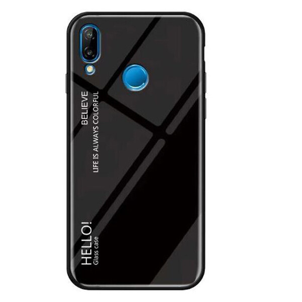 

TPU+Glass чехол Gradient HELLO для Xiaomi Redmi 7 Черный (7214635)