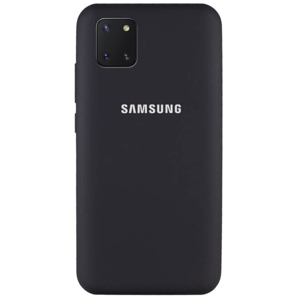 

Чехол Silicone Cover Full Protective (AA) для Samsung Galaxy Note 10 Lite (A81) Черный / Black (5876668)