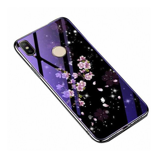 

TPU+Glass чехол Fantasy с глянцевыми торцами для Xiaomi Redmi Note 6 Pro Цветение (231708)