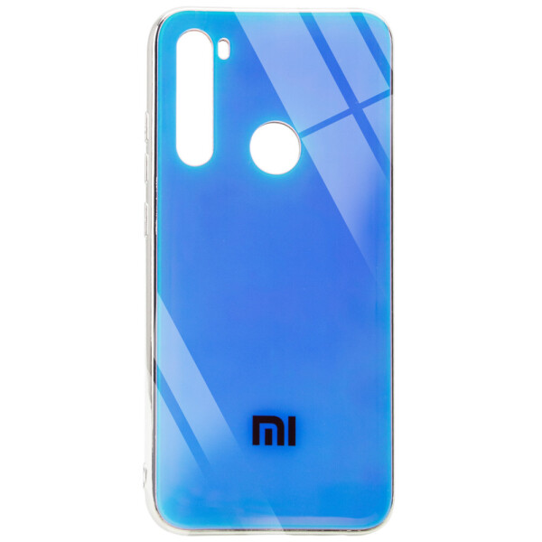 

TPU+Glass чехол Gradient Rainbow с лого для Xiaomi Redmi Note 8 Голубой (3802651)