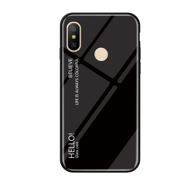 

TPU+Glass чехол Gradient HELLO для Xiaomi Redmi S2 Черный (2791147)