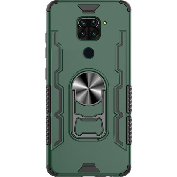 

Ударопрочный чехол Beer Ring for Magnet для Xiaomi Redmi Note 9 / Redmi 10X Темно-зеленый (8605406)