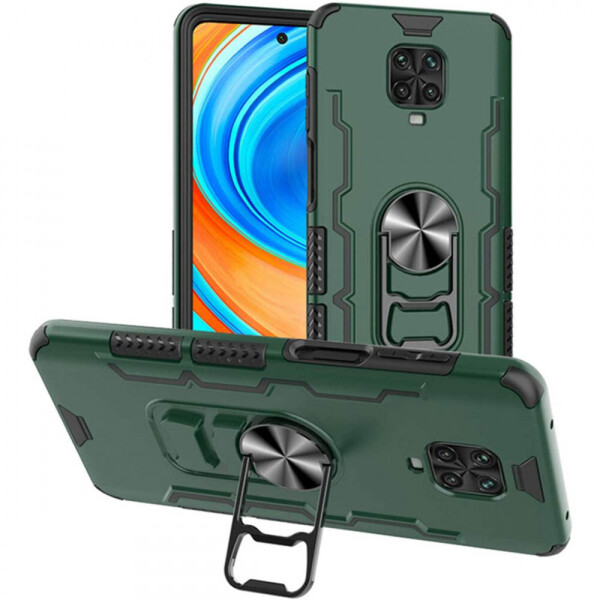 

Ударопрочный чехол Beer Ring for Magnet для Xiaomi Redmi Note 9s / Note 9 Pro / Note 9 Pro Max Темно-зеленый (9510843)