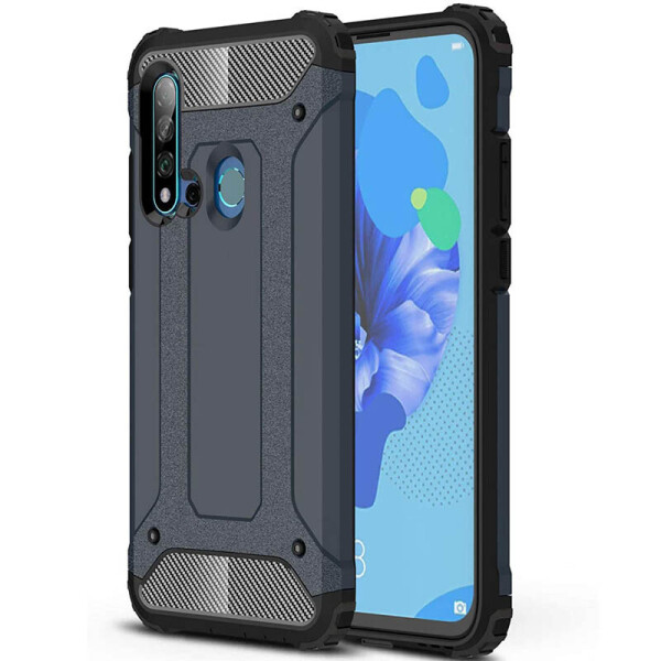 

Бронированный противоударный TPU+PC чехол Immortal для Huawei Nova 5i / P20 lite (2019) Металл / Gun Metal (7395450)