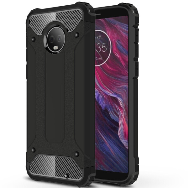 

Бронированный противоударный TPU+PC чехол Immortal для Motorola Moto Z3 / Moto Z3 Play Черный (4811449)
