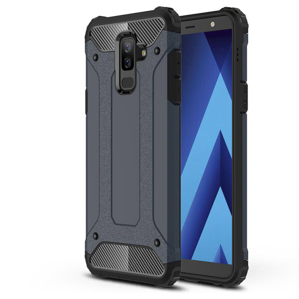 

Бронированный противоударный TPU+PC чехол Immortal для Samsung Galaxy A6 Plus (2018) Металл / Gun Metal (7425948)