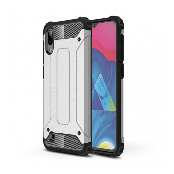 

Бронированный противоударный TPU+PC чехол Immortal для Samsung Galaxy M10 Серебряный (6627401)