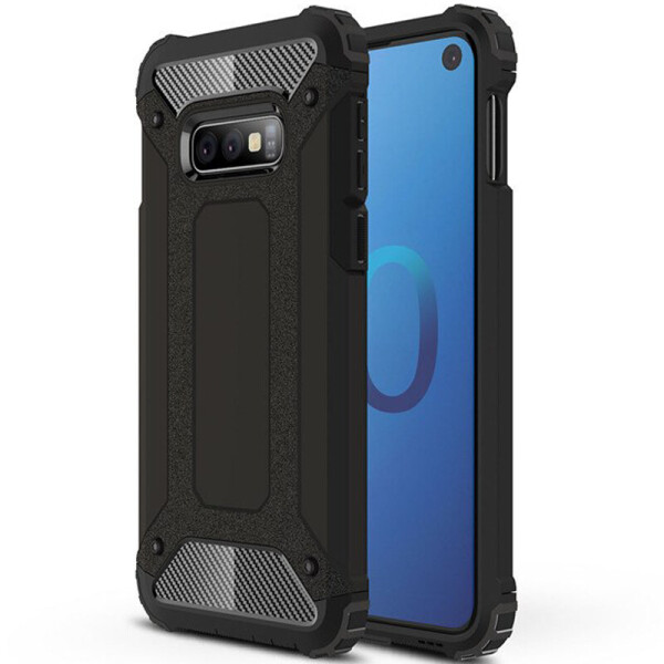 

Бронированный противоударный TPU+PC чехол Immortal для Samsung Galaxy S10e Черный (6870038)