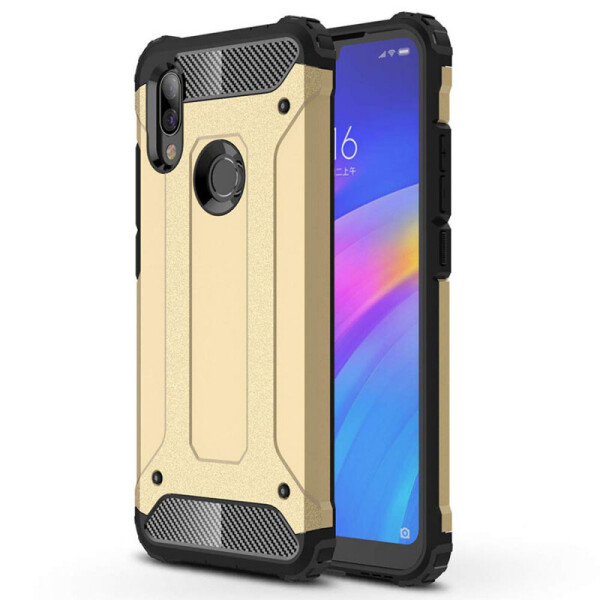 

Бронированный противоударный TPU+PC чехол Immortal для Xiaomi Redmi 7 Золотой (5231348)