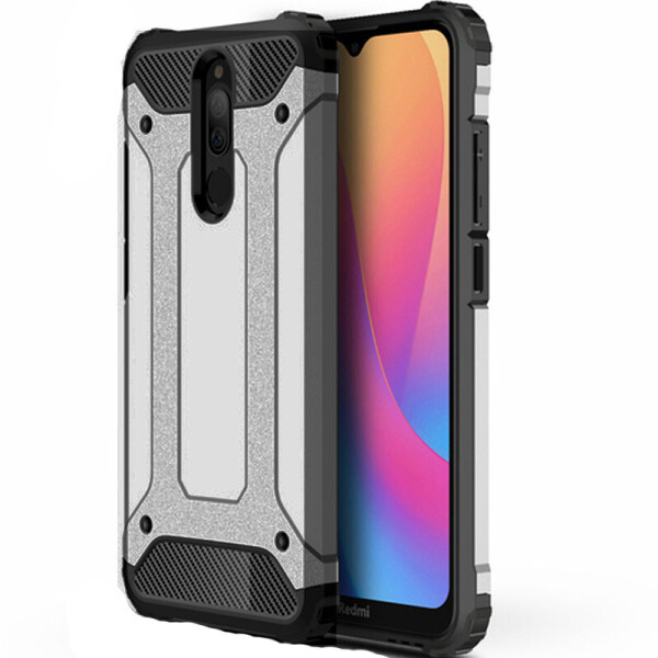 

Бронированный противоударный TPU+PC чехол Immortal для Xiaomi Redmi 8 Металл / Gun Metal (4669292)